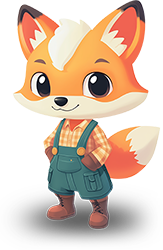 Preview for Cartoon-fox-character-sticker-0ab08