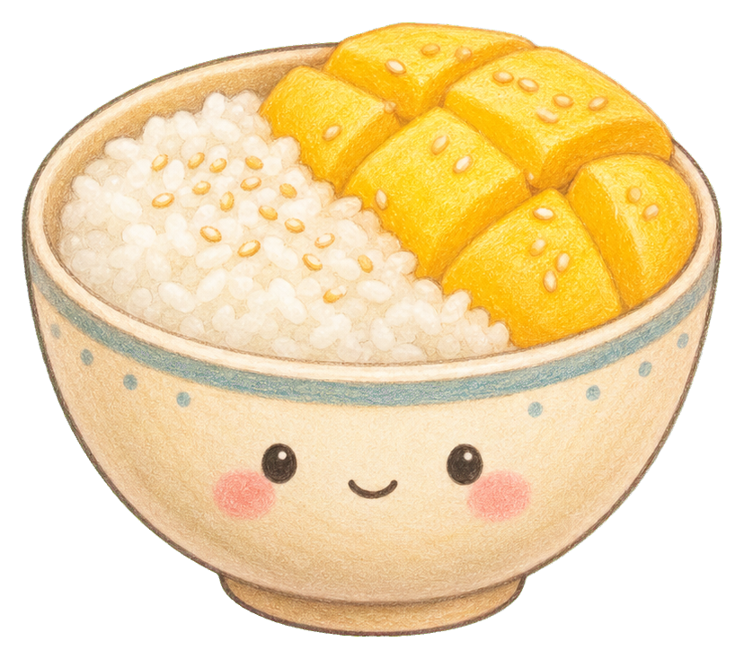 Preview for Mango Sticky Rice Bowl Sticker