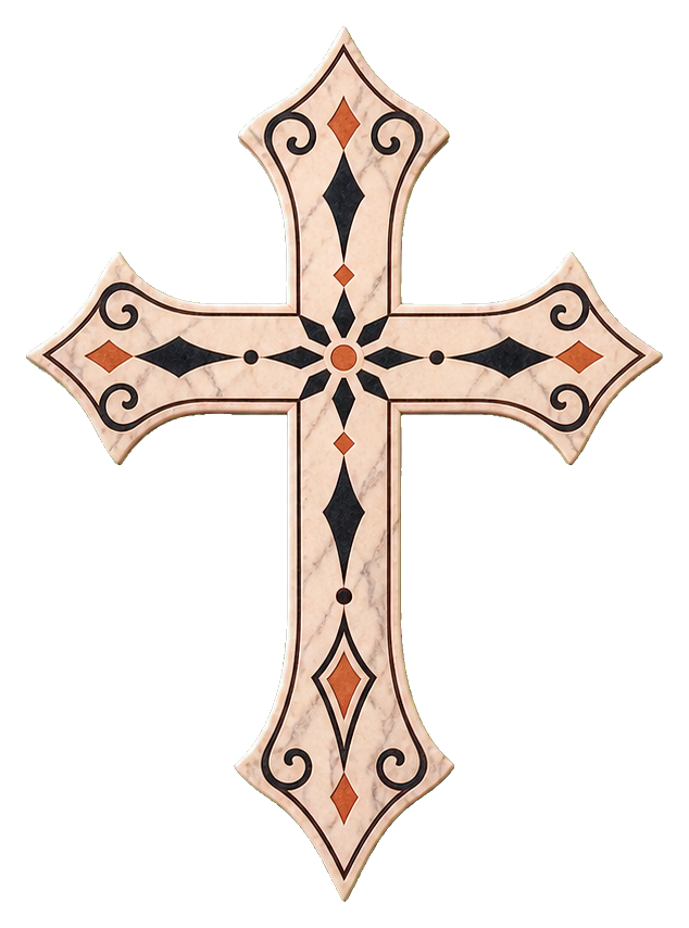 Preview for Marble Inlay Cross Sticker
