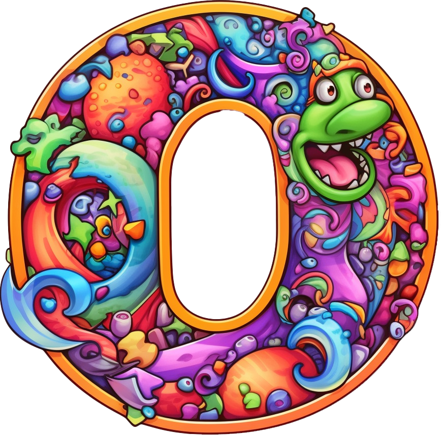 Preview for Cartoon-letter-o-illustration-silly-letters-sticker-484e7