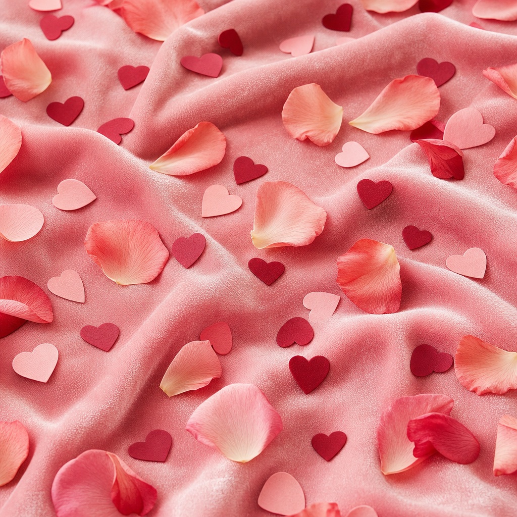 Preview for Blush Hearts Stock Background