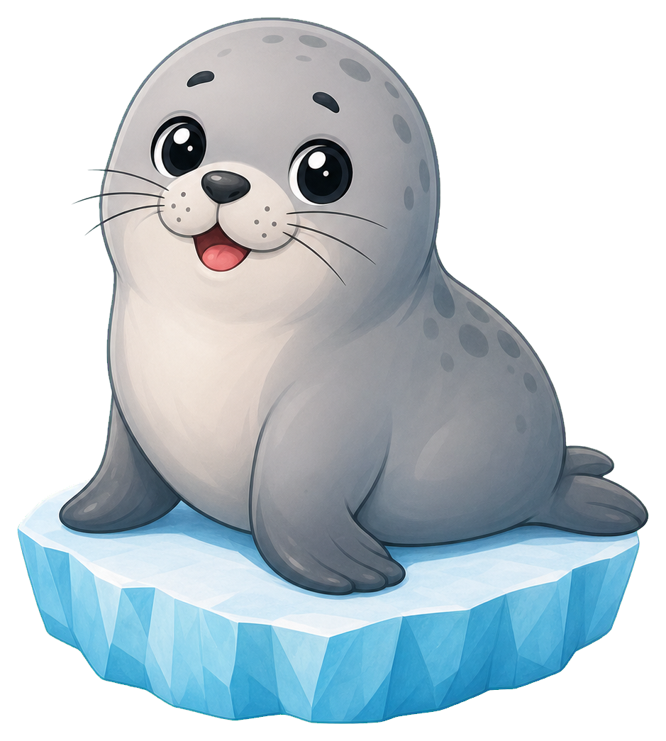 Preview for Seal On Iceberg Sticker