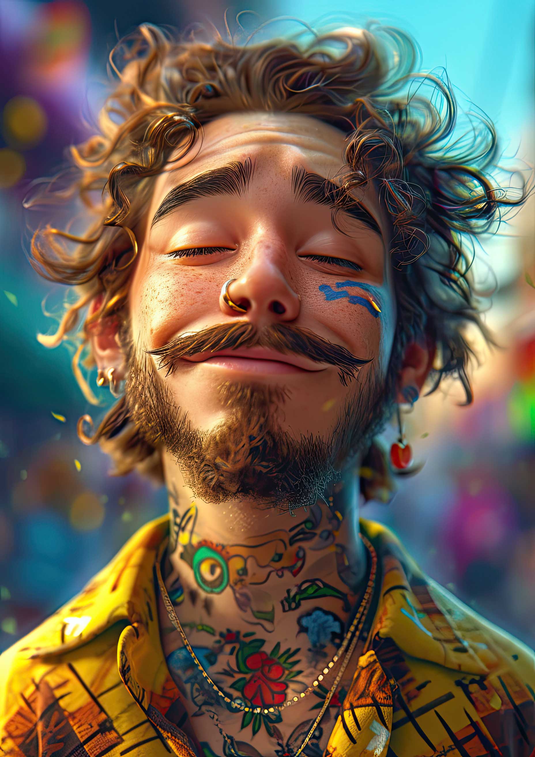 Preview for Vibrant-tattooed-man-portrait-celebrities-background-5e693