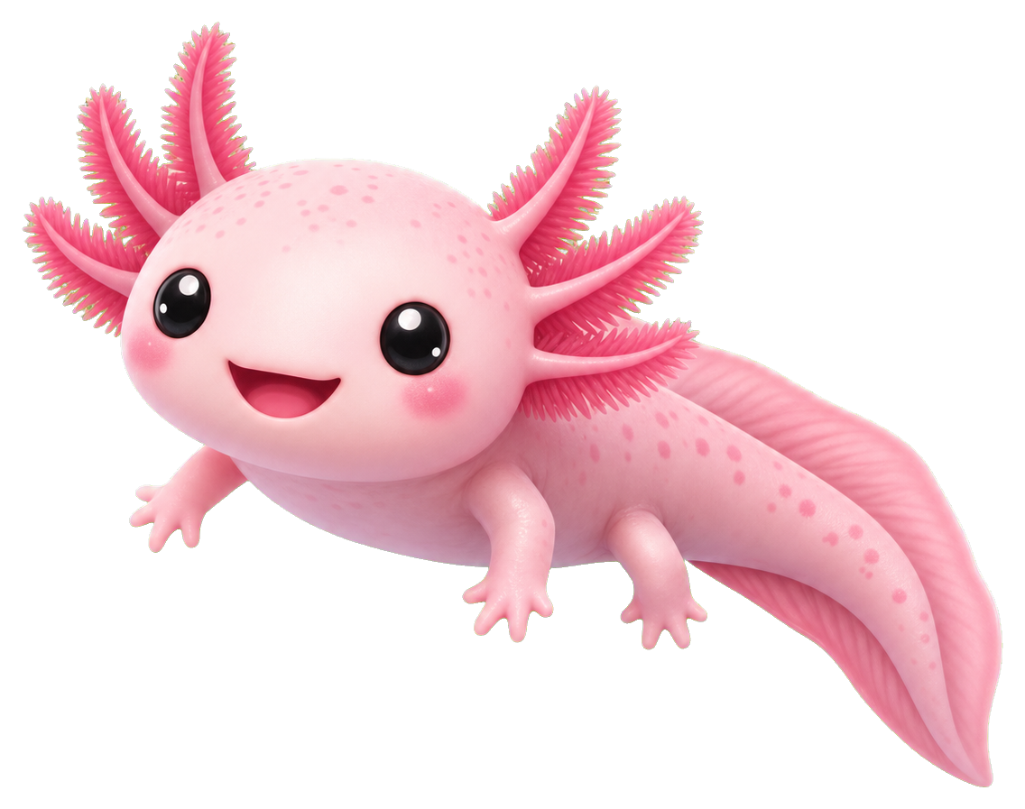 Preview for Axolotl Sticker For Cute Designs