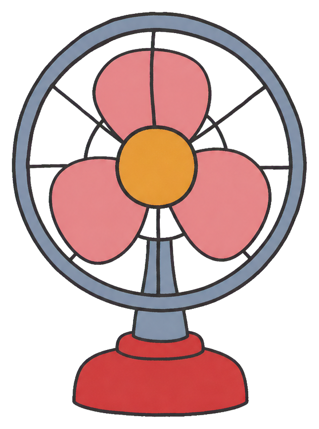 Preview for Desk Fan Sticker Graphic
