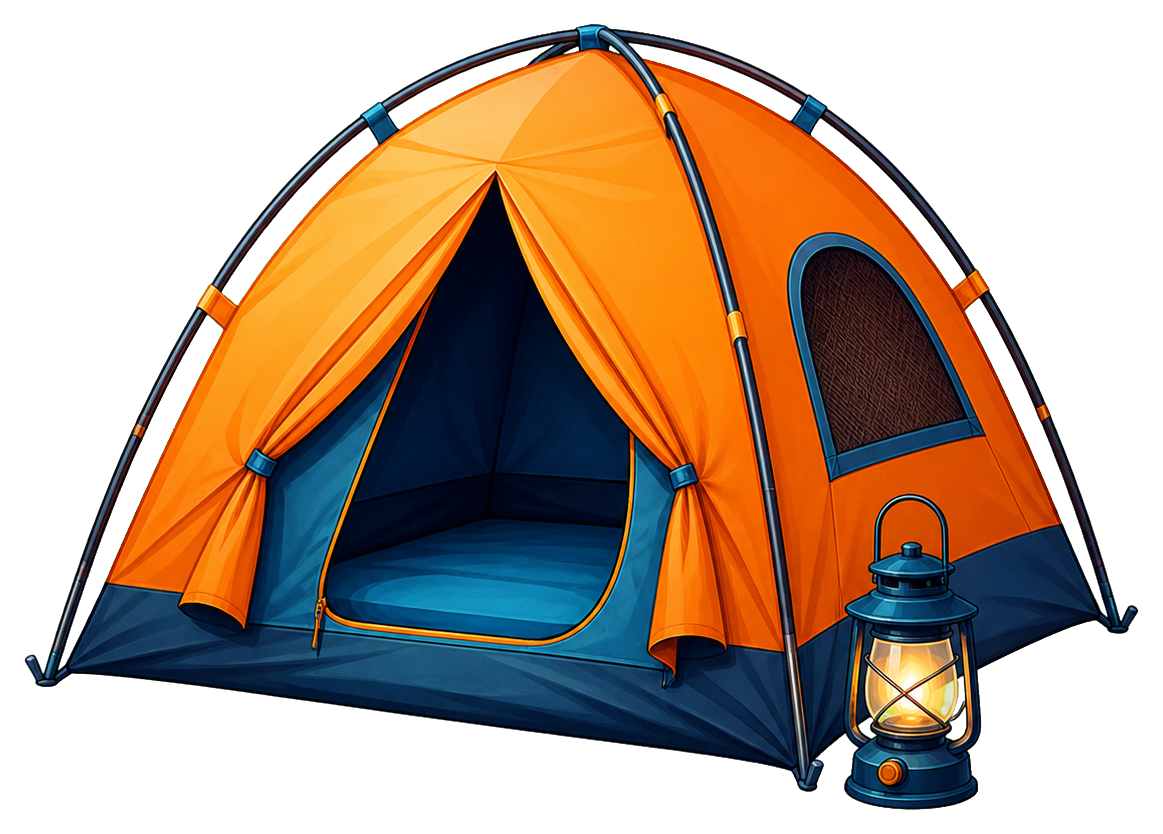 Preview for Camping Tent Sticker For Travel Designs