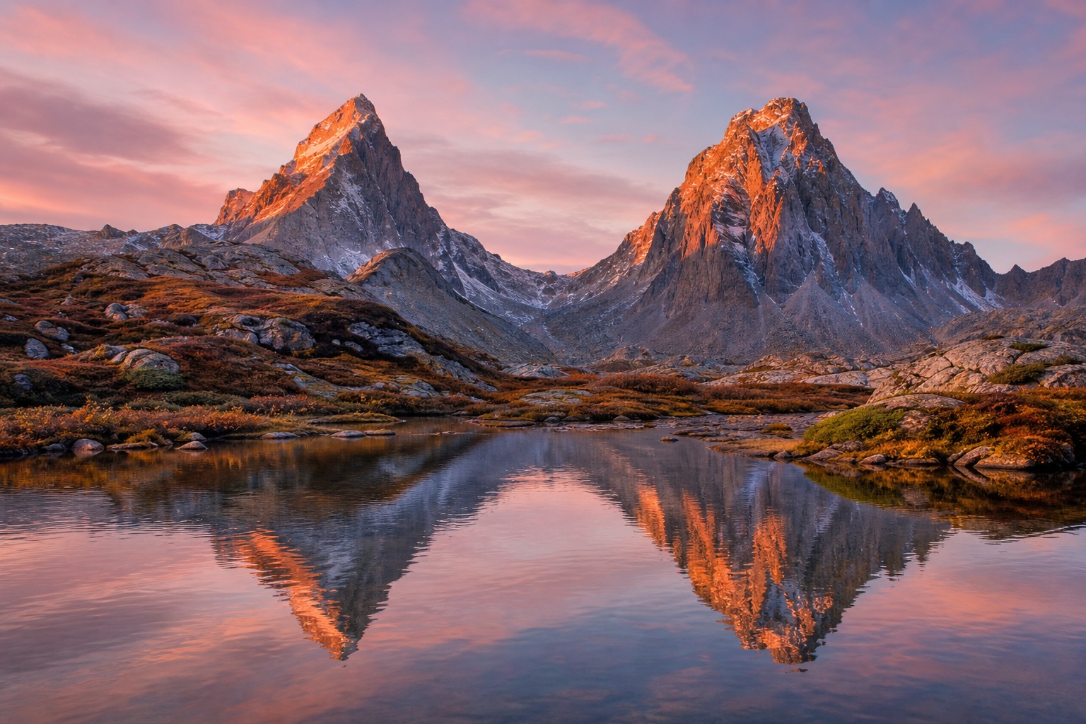 Preview for Twin Peak Mirror Alpine Sunrise Background