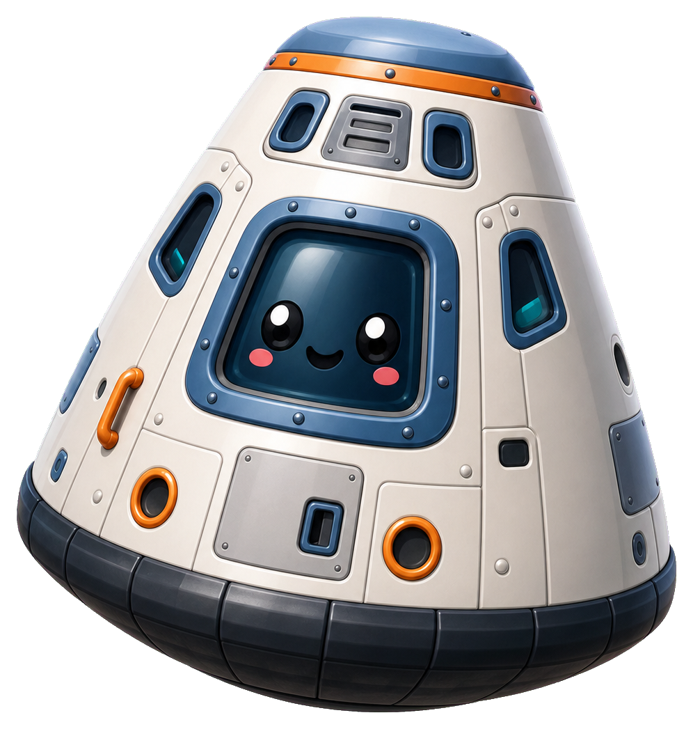 Preview for Space Capsule Sticker For Designs
