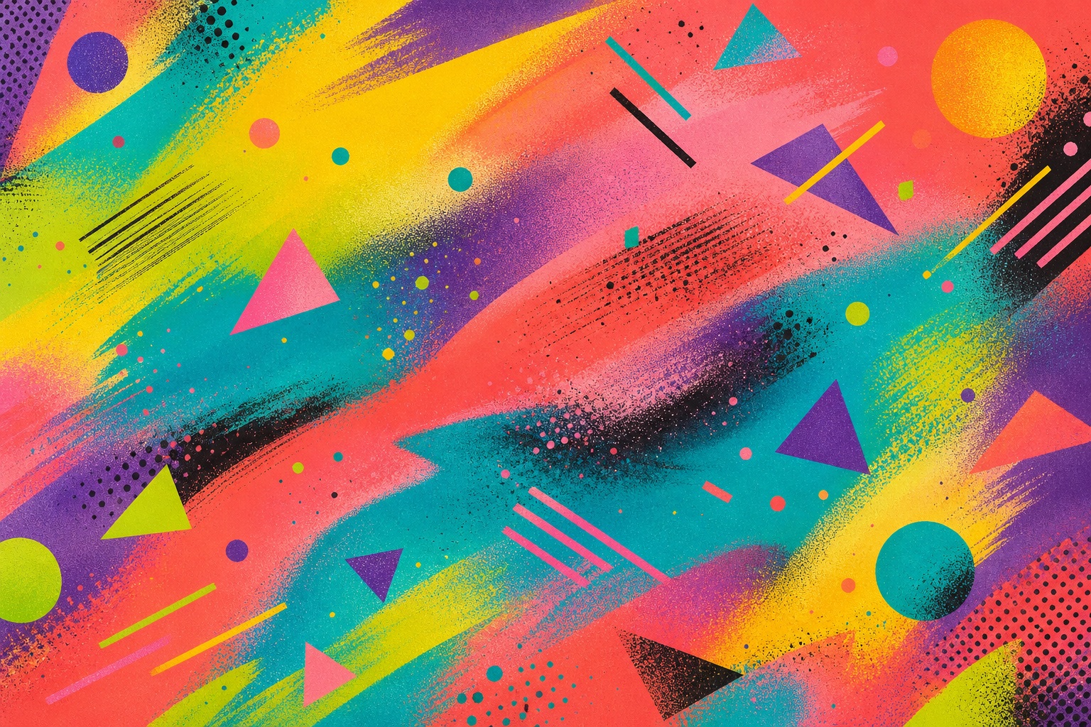Preview for Tropical Neon Airbrushed Background