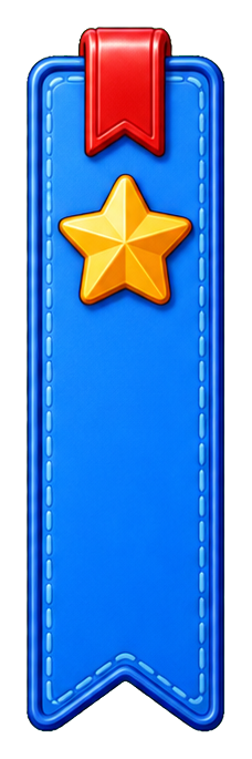 Preview for Bookmark Ribbon Sticker For Back To School