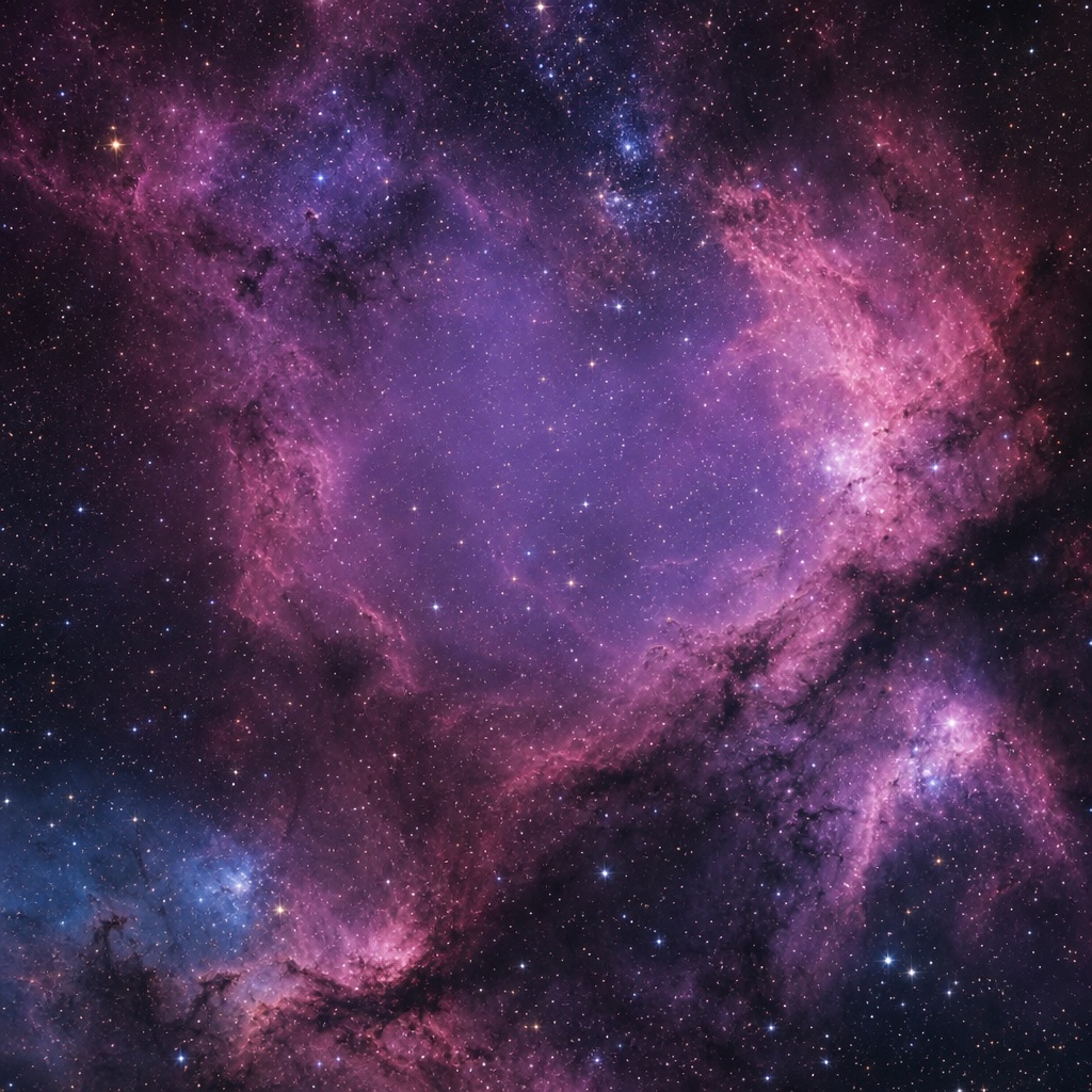 Preview for Violet Nebula Night Sky Background