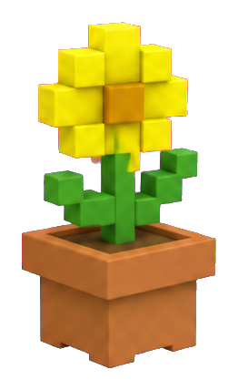 Preview for Blocky Flower Pot Sticker For Creative Designs