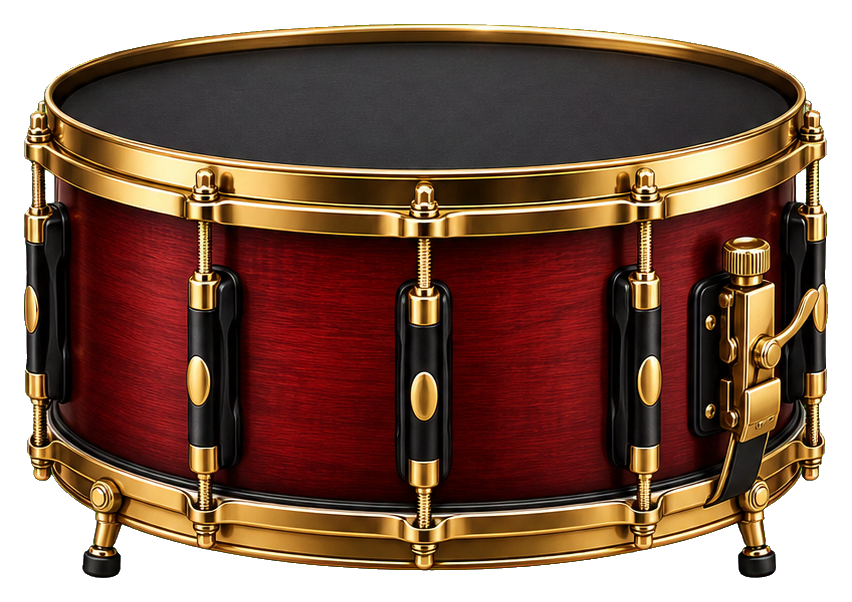 Preview for Gold Rim Snare Drum Sticker
