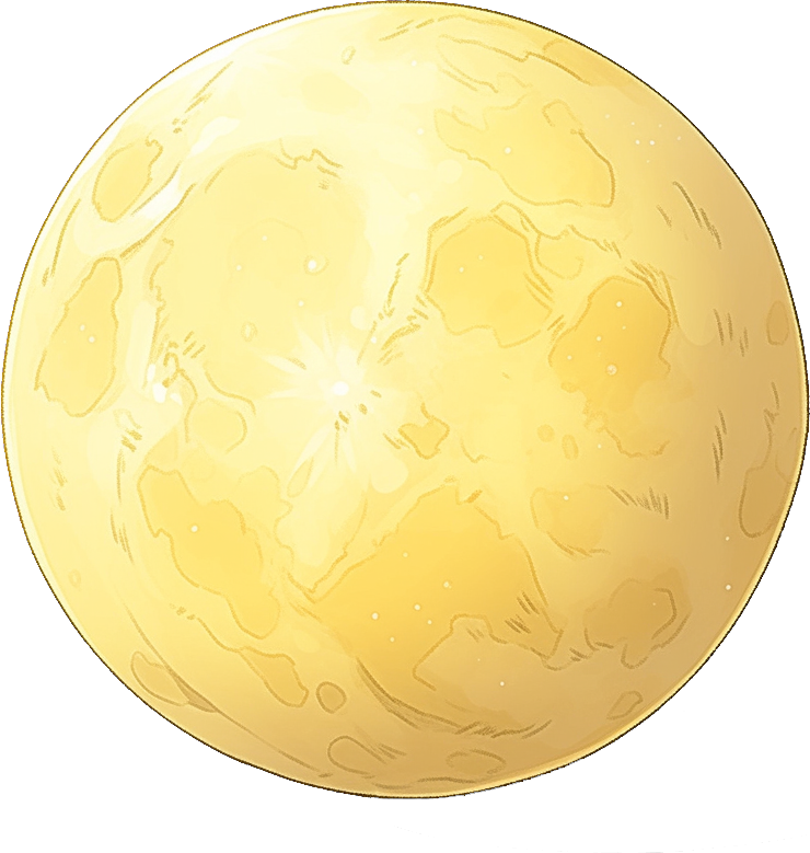 Preview for Yellow-planet-illustration-spooky-sticker-2a223