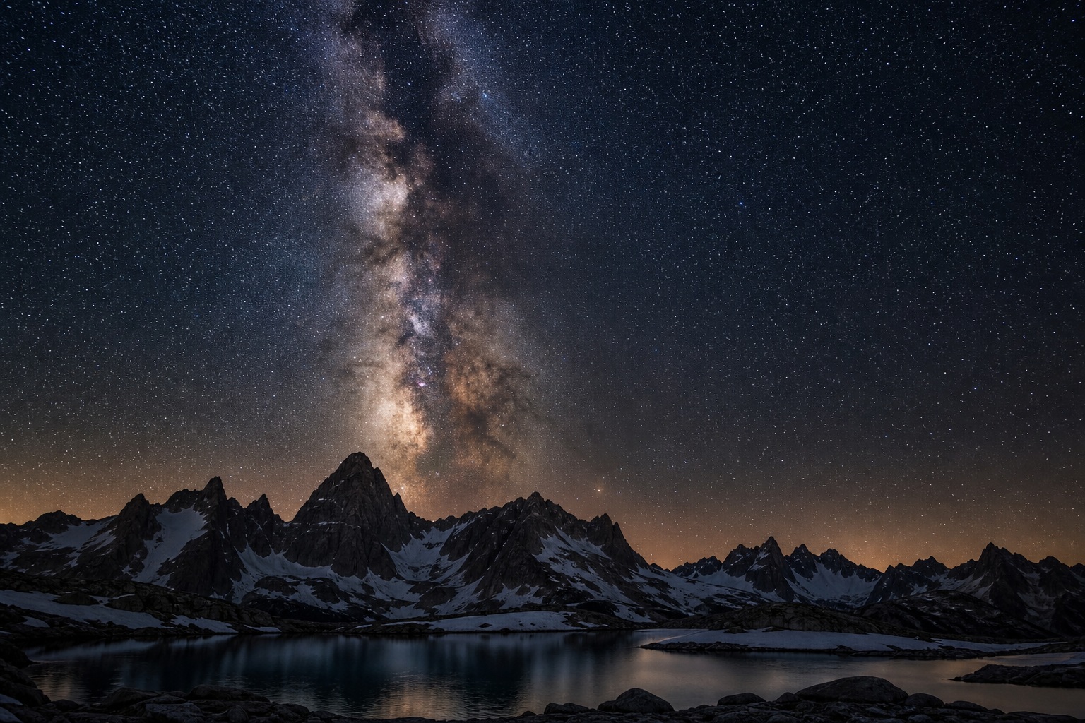 Preview for Milky Way Mountain Night Background