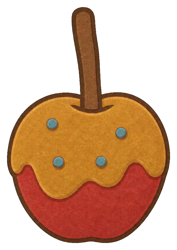 Preview for Cranberry Halloween Caramel Apple Sticker