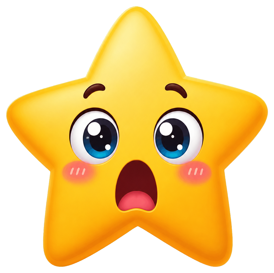 Preview for Shocked Star Face Sticker