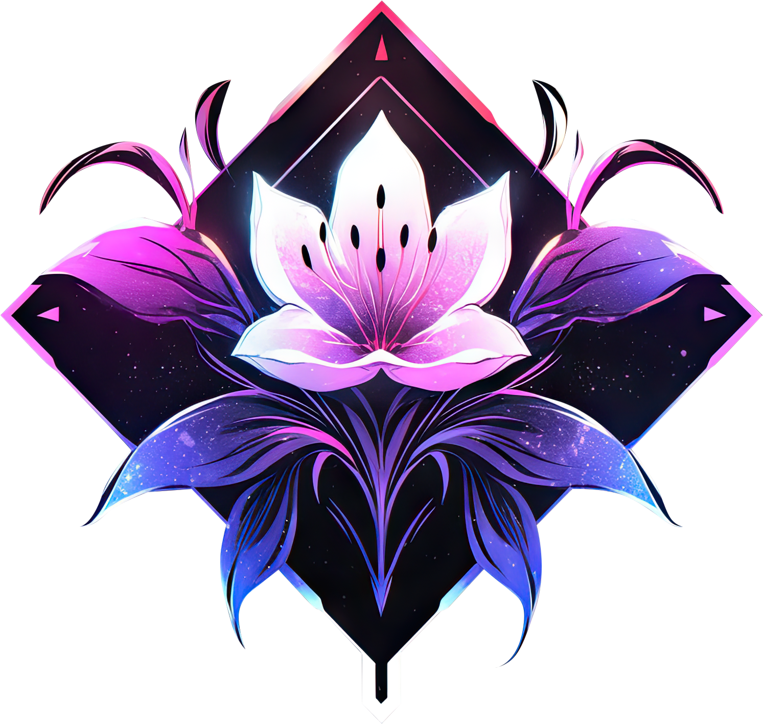 Preview for Lotus-flower-neon-logo-design-logo-flower-sticker-4247f
