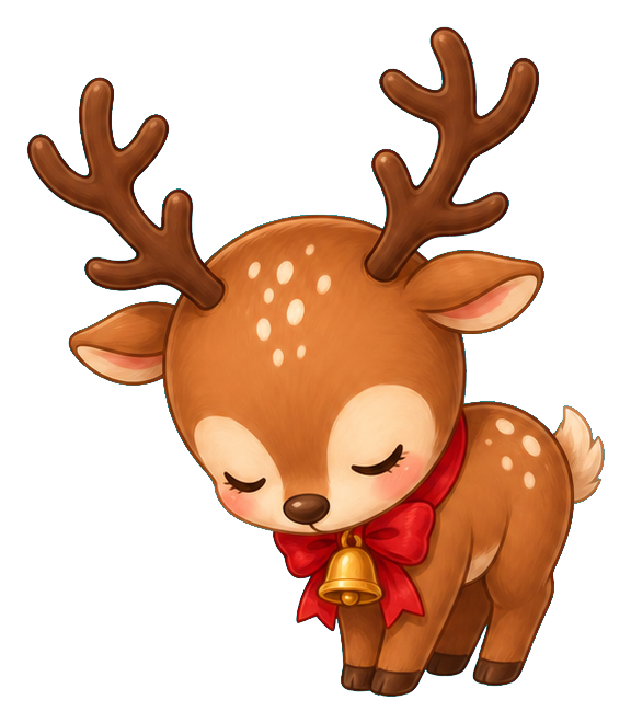Preview for Reindeer Sticker Graphic For Seasonal Designs