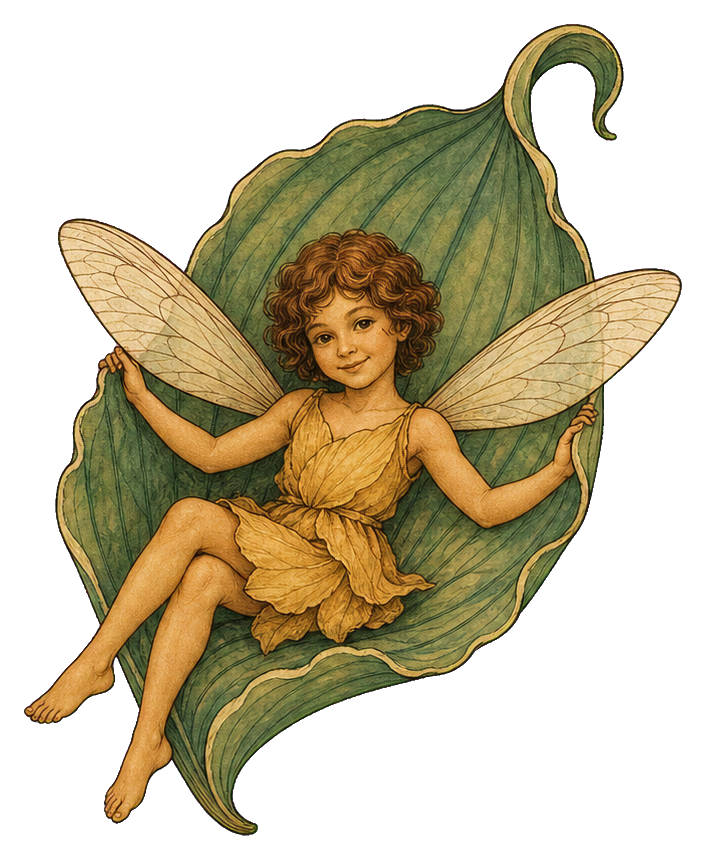 Preview for Hosta Leaf Hammock Fairy Sticker