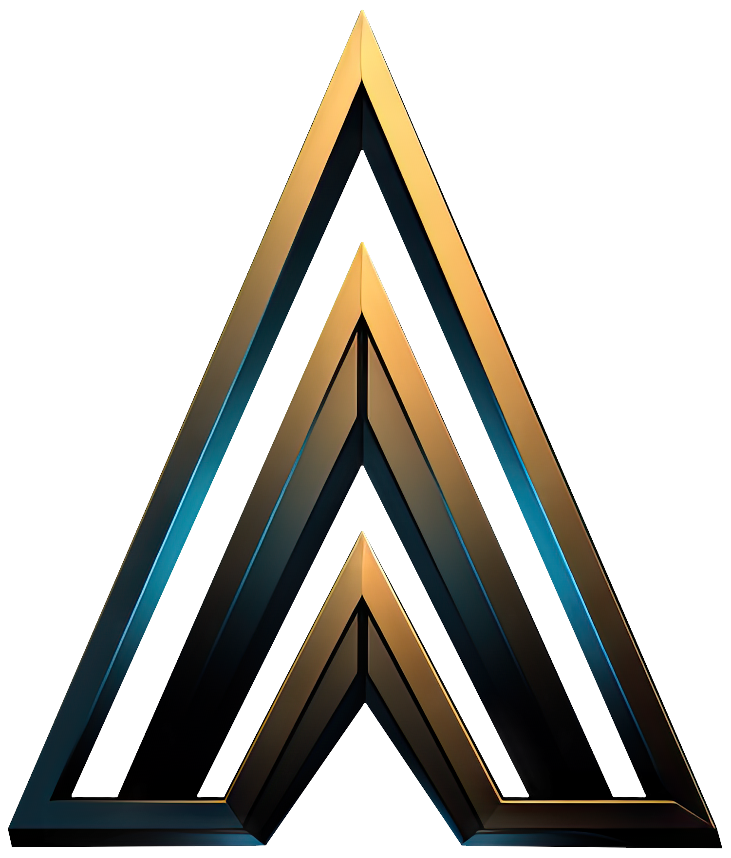 Preview for Golden-letter-a-logo-design-logo-geometric-sticker-42037