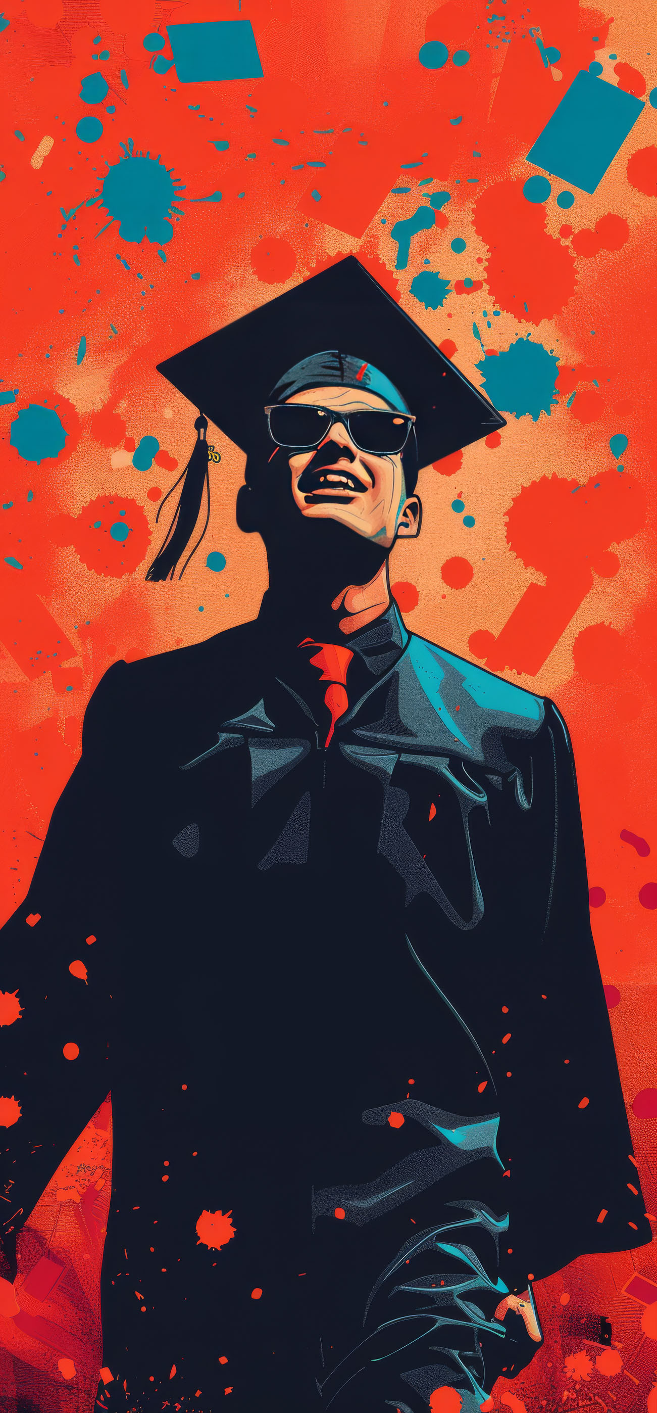 Preview for Graduation-illustration-style-graduation-phone-background-3175e