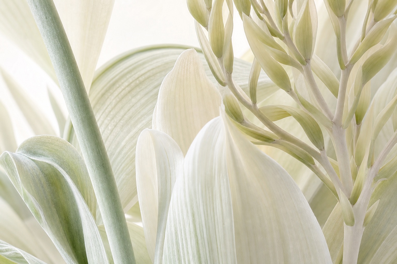 Preview for High-key Botanical Stem Study Background
