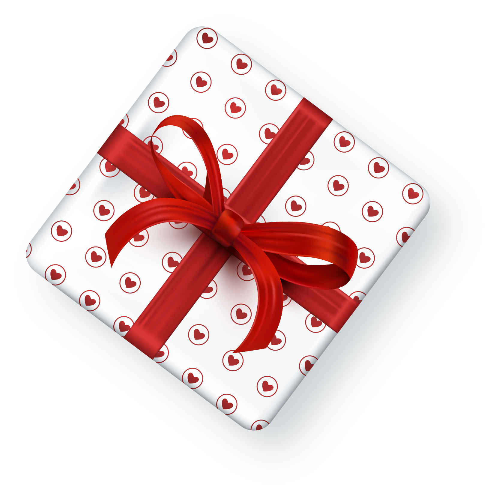 Preview for Gift-box-icon-heart-ribbon-love-design-sticker-decfe