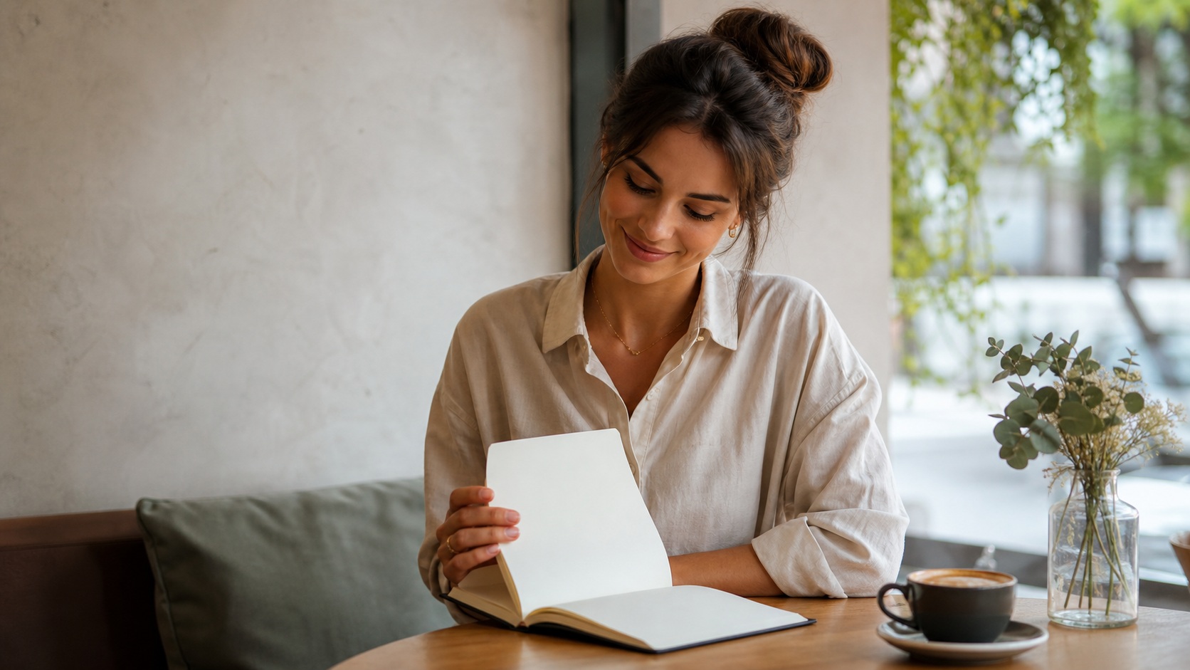 Preview for Editorial Woman Writing Stock Background
