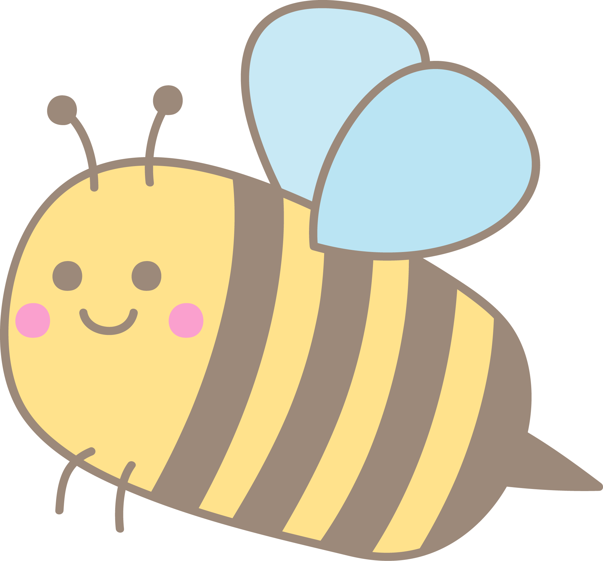 Preview for Cartoon-bee-illustration-spring-sticker-14dd9