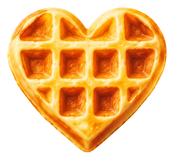 Preview for Airbrush Sweet Treats Waffle Heart