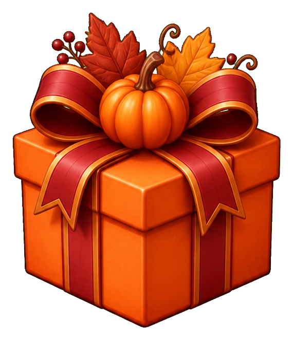 Preview for Pumpkin Gift Sticker For Fall Designs