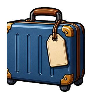 Preview for Blank Airport Suitcase Sticker