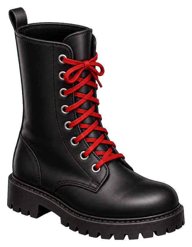 Preview for Red Lace Combat Boot Sticker