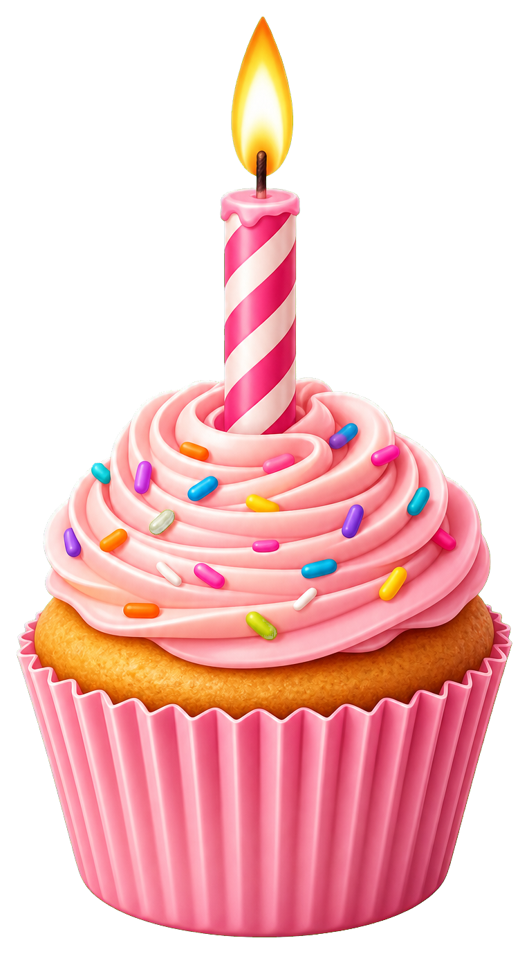 Preview for Cupcake Candle Blank Sticker