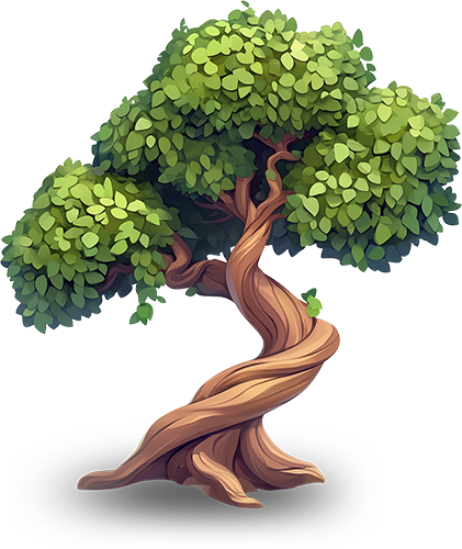 Preview for Illustrated-tree-graphic-flora-sticker-1203b