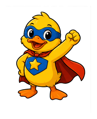 Preview for Superhero Duck Sticker