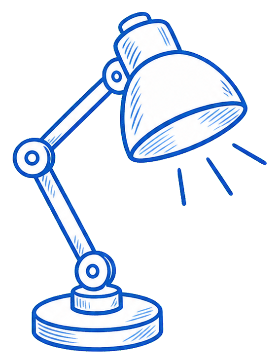 Preview for Blue Desk Lamp Sticker