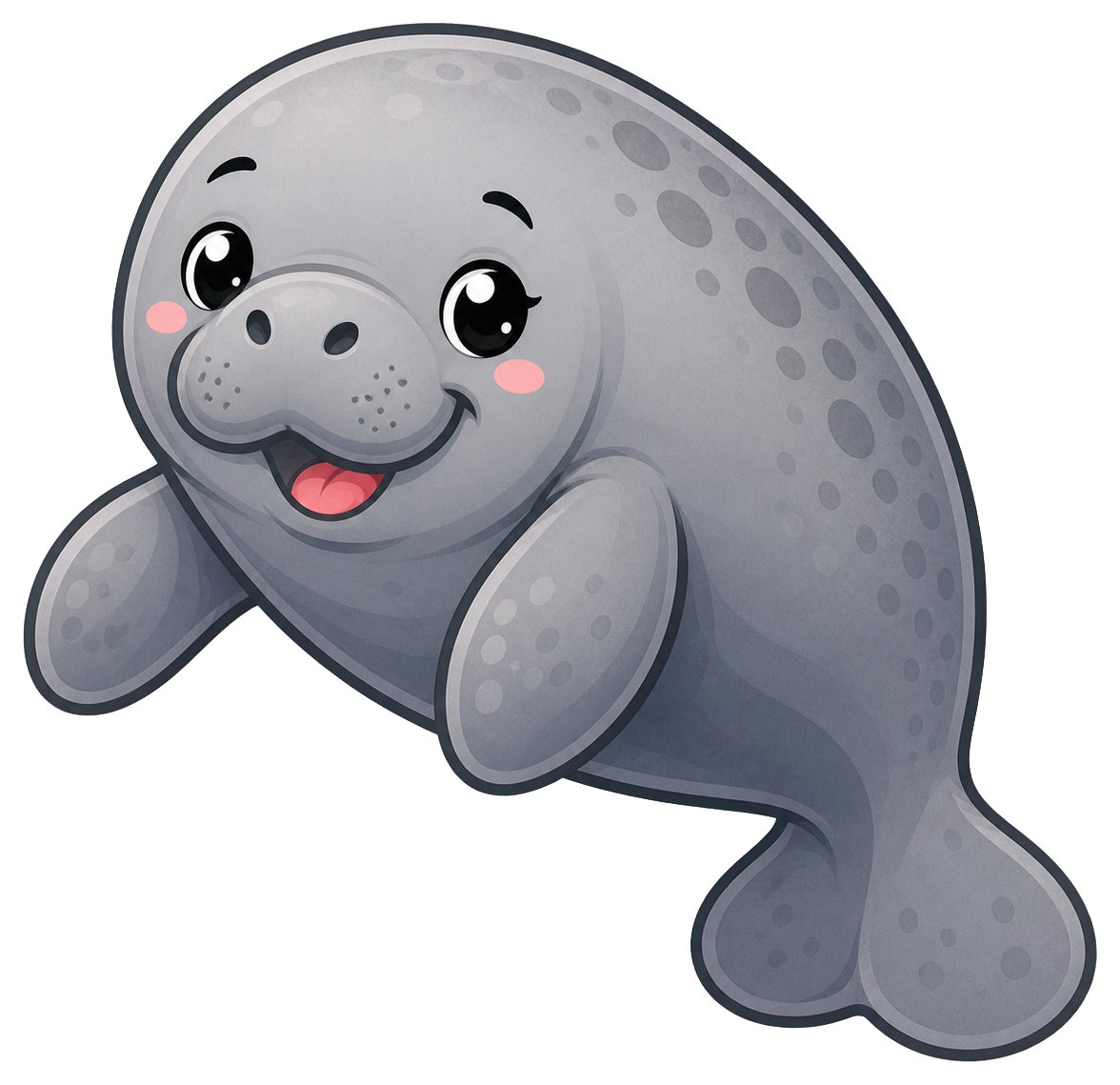 Preview for Manatee Sticker Graphic For Ocean Designs