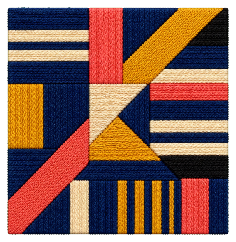 Preview for Embroidered Patch Square Sticker