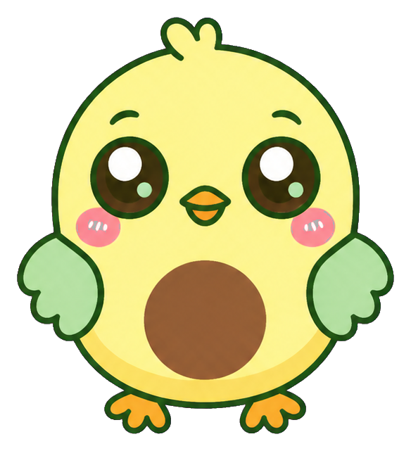 Preview for Avocado Chick Sticker Graphic For Pizap