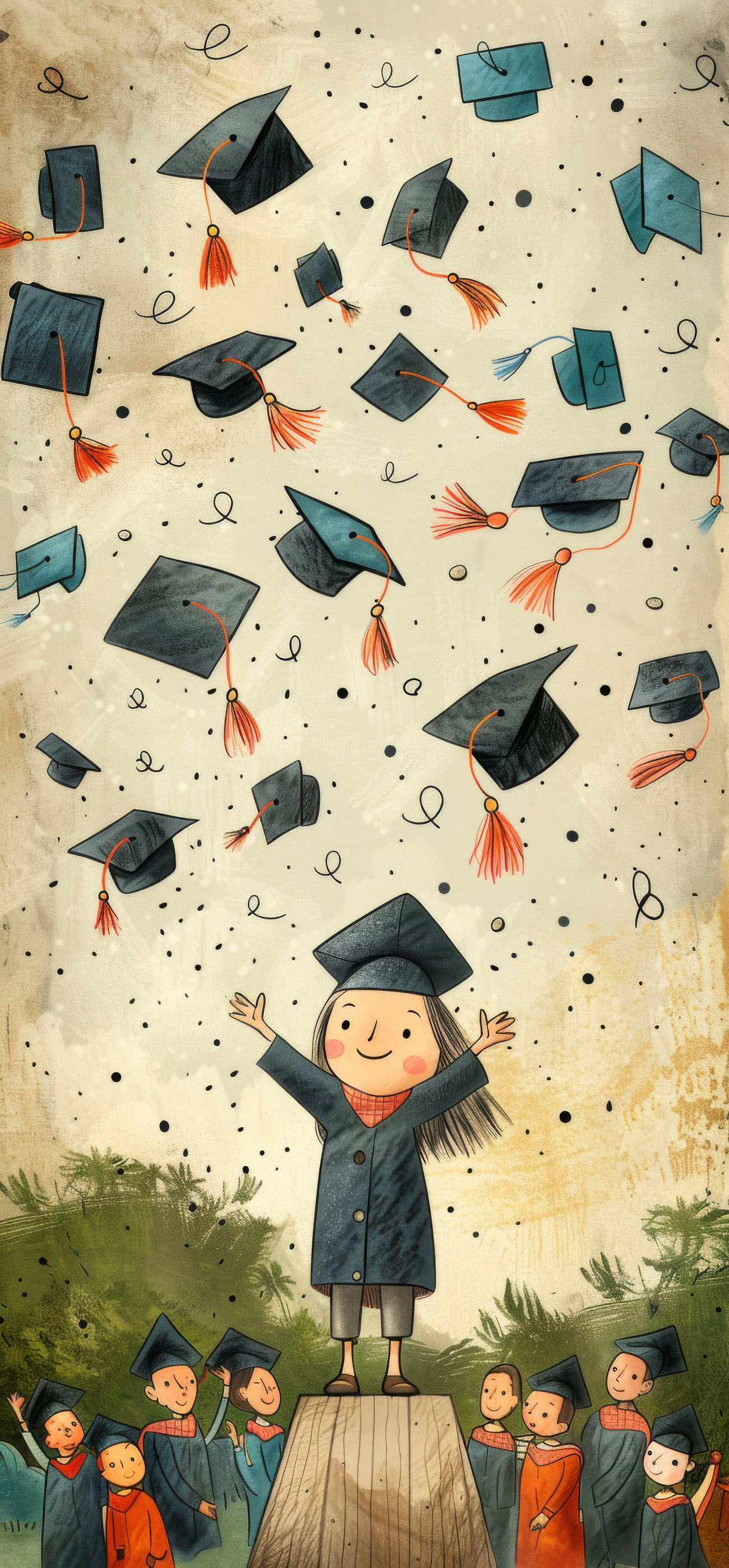 Preview for Graduation-day-celebration-graduation-phone-background-0a44a