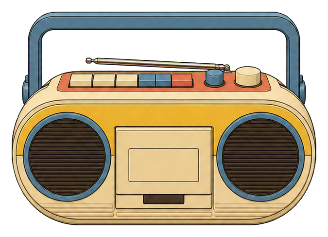 Preview for Beach Boombox Sticker