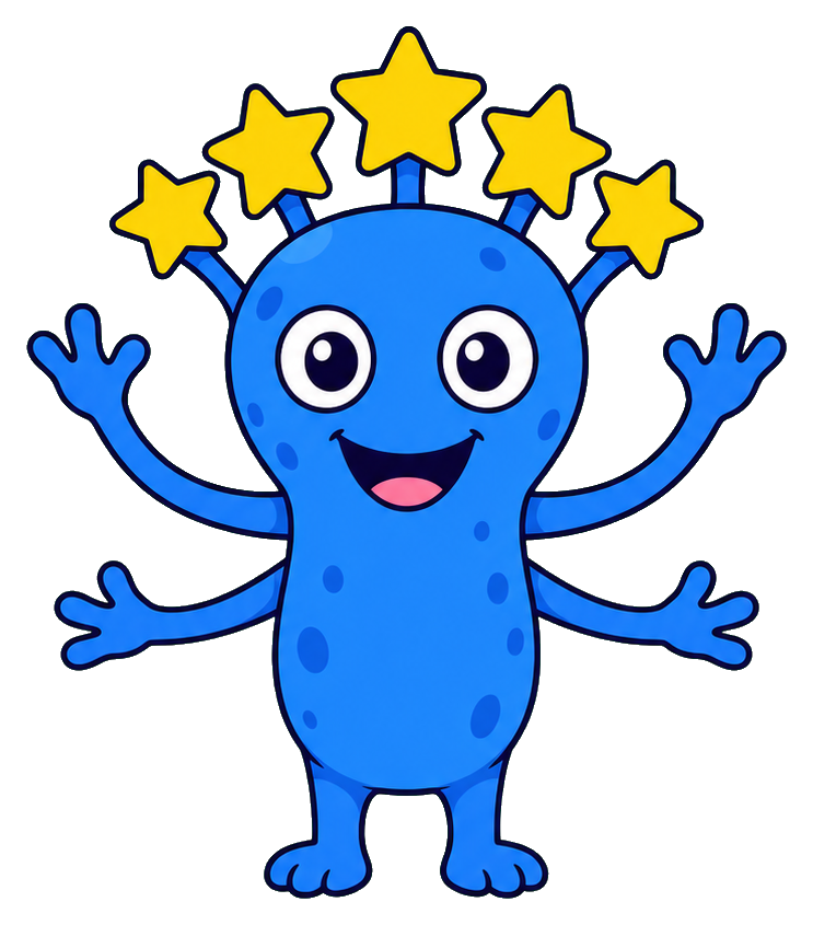Preview for Funny Cartoon Alien Sticker