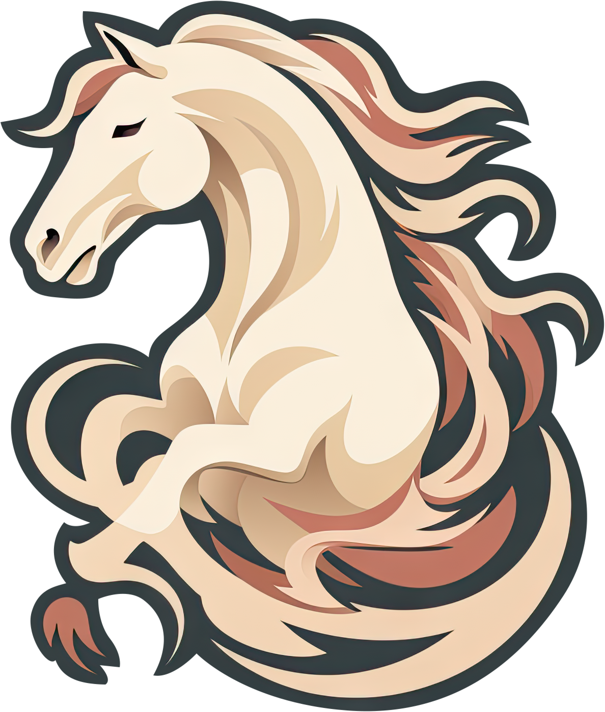 Preview for Majestic-horse-illustration-logo-animal-sticker-07a3a