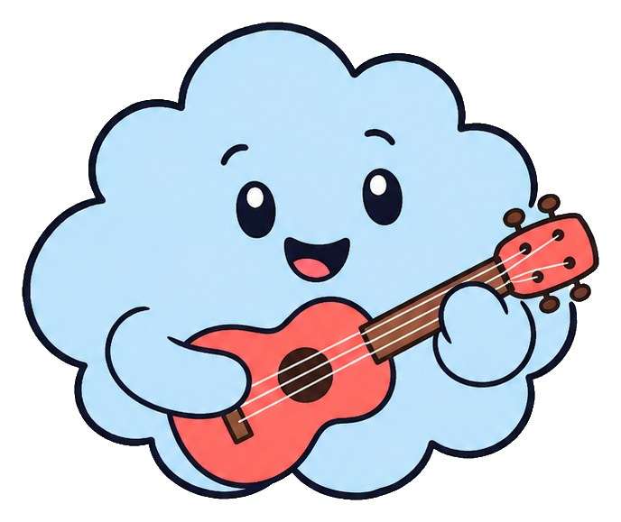 Preview for Cloud Ukulele Sticker