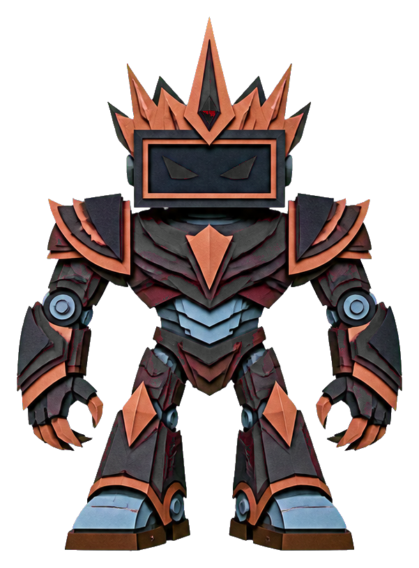 Preview for Paper-cut Overlord Robot Sticker