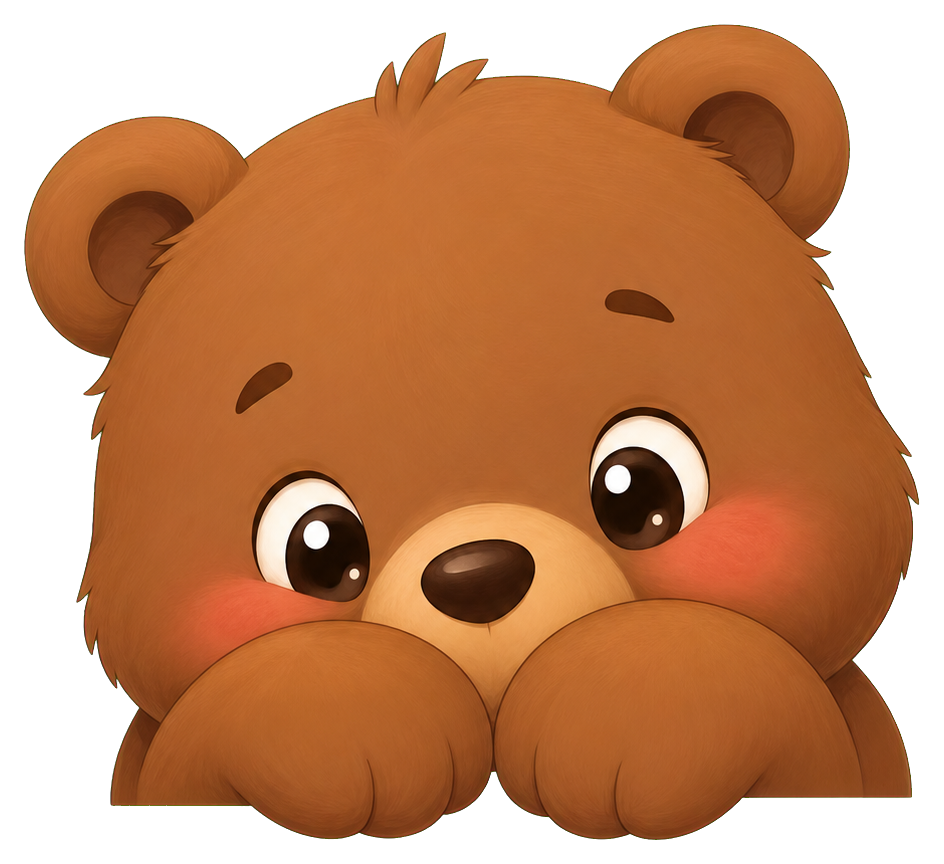 Preview for Shy Bear Peek Sticker