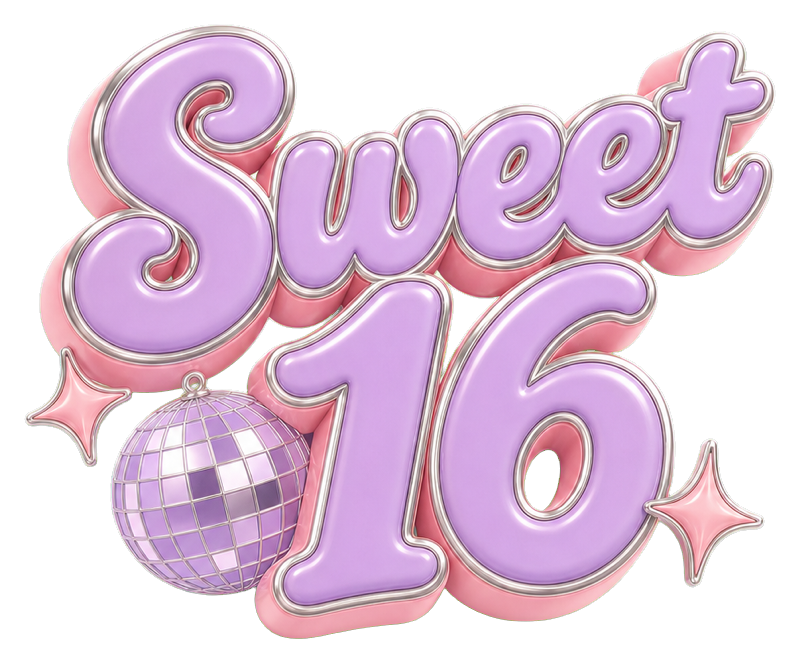 Preview for Sweet 16 Disco Ball Sticker
