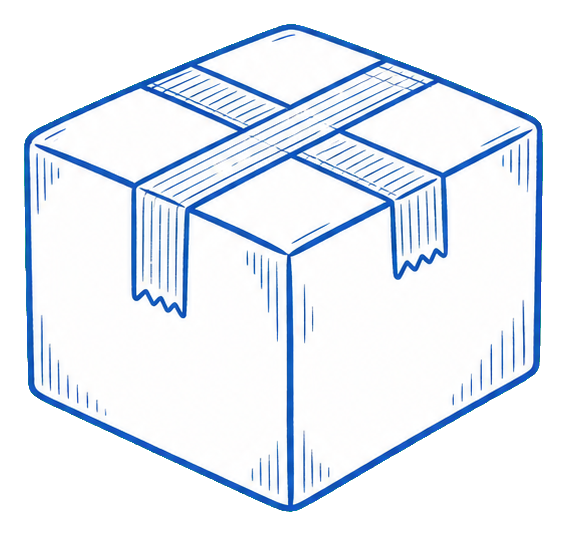 Preview for Shipping Package Sticker Graphic